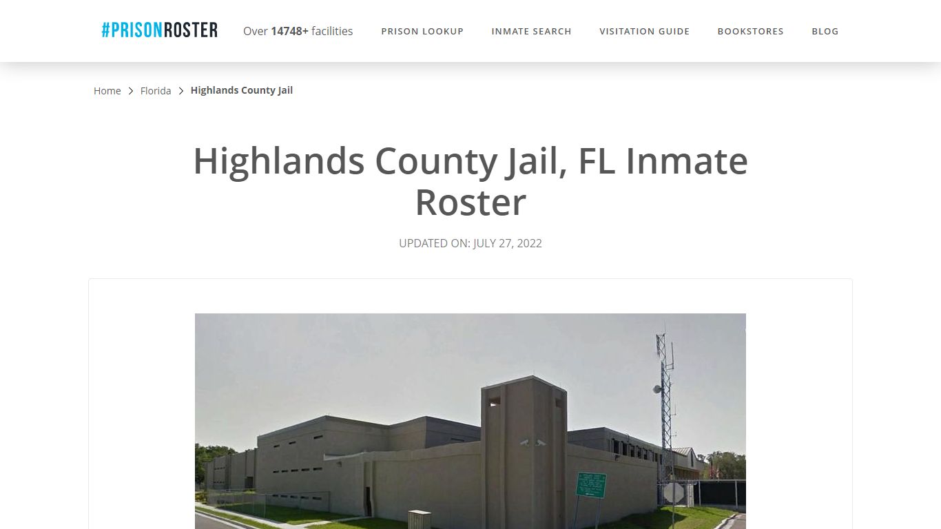 Highlands County Jail, FL Inmate Roster - Prisonroster